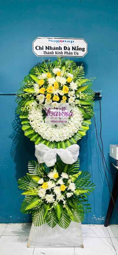 Hoa chia buồn rosa - 011