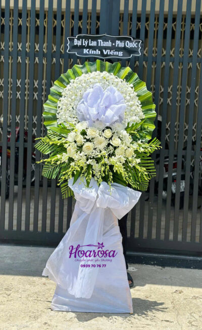 Hoa chia buồn rosa - 012