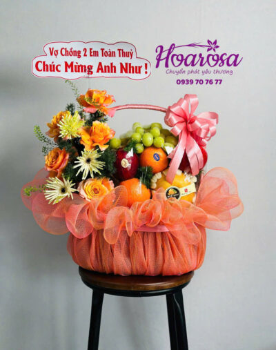 Giỏ trái cây rosa-005