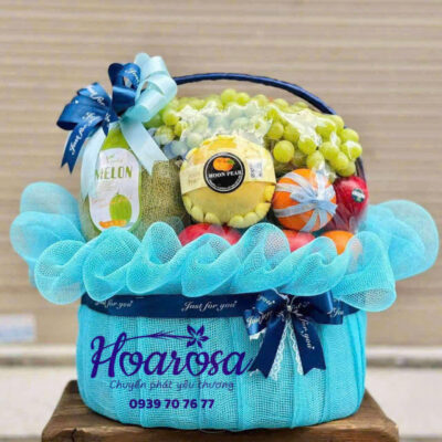 Giỏ trái cây rosa-013