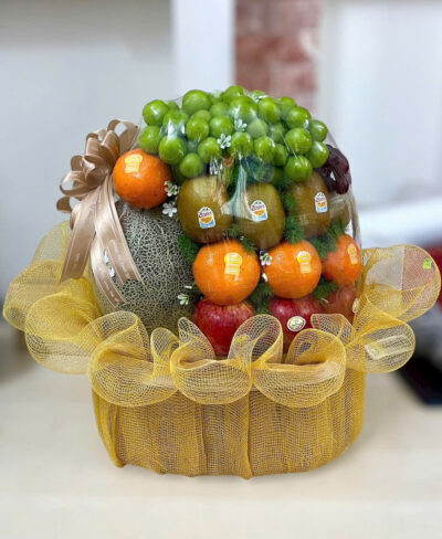 Giỏ trái cây rosa - 015