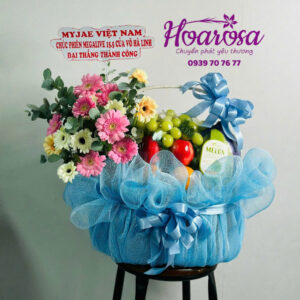 Giỏ trái cây rosa - 016