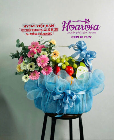 Giỏ trái cây rosa - 016