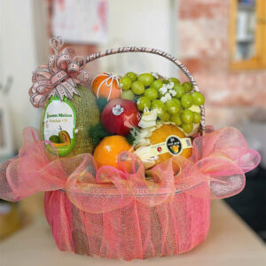 Giỏ trái cây rosa - 042
