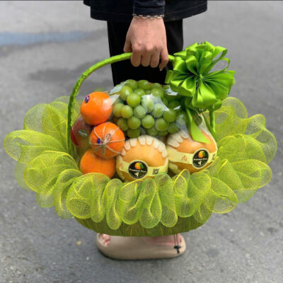 Giỏ trái cây rosa-020