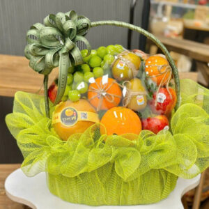 Giỏ trái cây rosa - 073