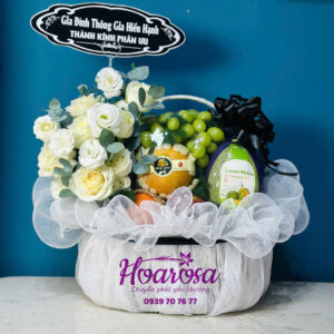 Giỏ trái cây rosa - 041