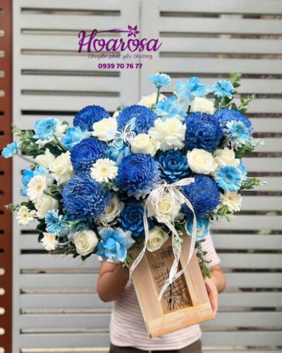 Giỏ hoa tươi rosa-002