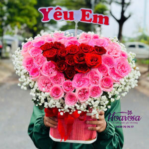 Giỏ hoa tươi rosa-003
