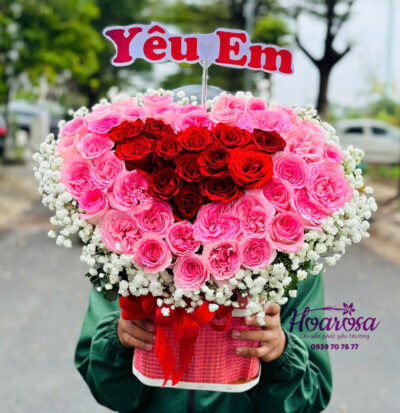 Giỏ hoa tươi rosa-003