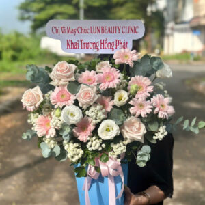 Giỏ hoa tươi rosa-018