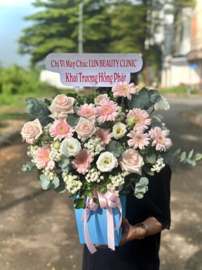 Giỏ hoa tươi rosa-018