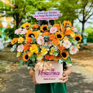 Giỏ hoa tươi rosa-029