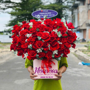Giỏ hoa tươi rosa-013