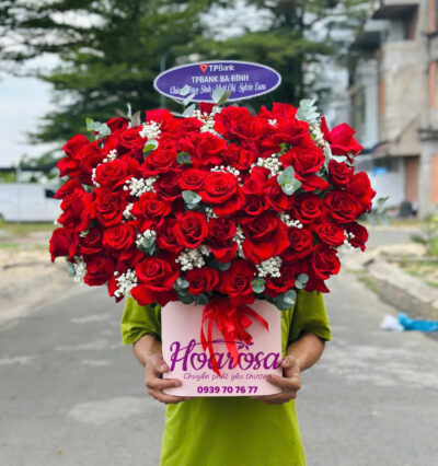 Giỏ hoa tươi rosa-013