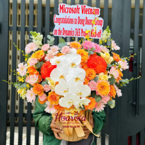 Lẵng hoa tươi Rosa-012