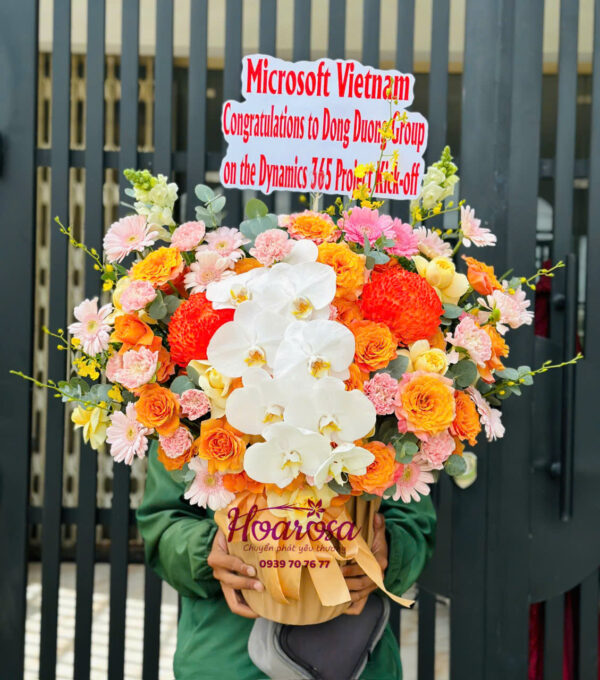 Giỏ hoa tươi Rosa-017
