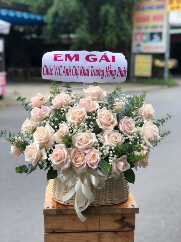 Lẵng hoa tươi Rosa-029