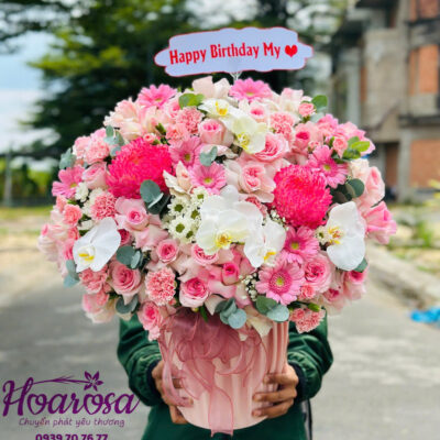 Giỏ hoa tươi rosa-001