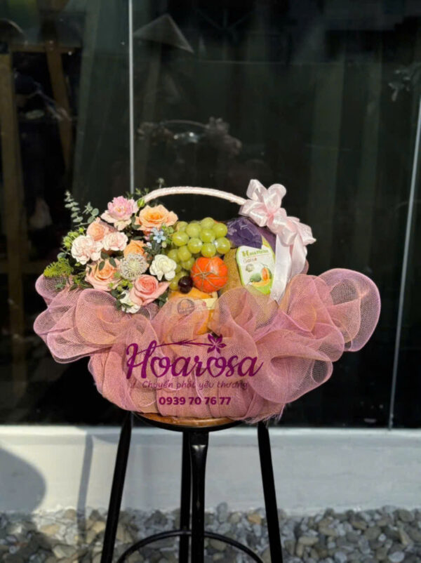 Giỏ trái cây rosa-049