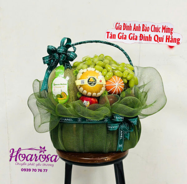 Giỏ trái cây rosa-051