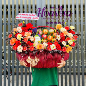 Giỏ trái cây rosa-003