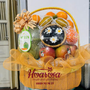 Giỏ trái cây rosa-007