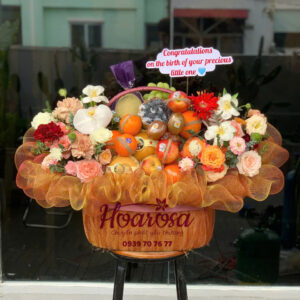 Giỏ trái cây rosa-053