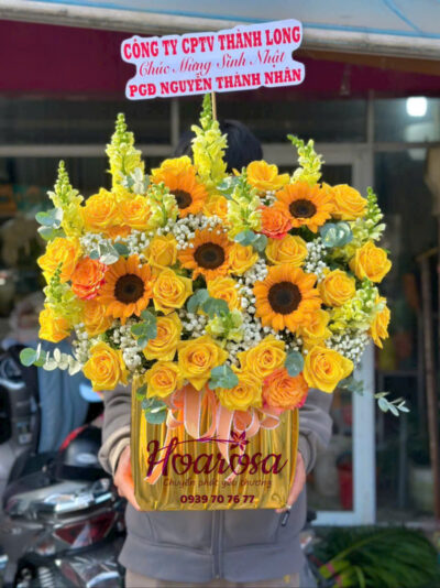 Giỏ hoa tươi rosa-028