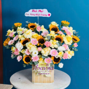 Giỏ hoa tươi rosa-020