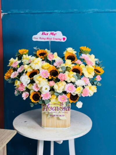 Giỏ hoa tươi rosa-020