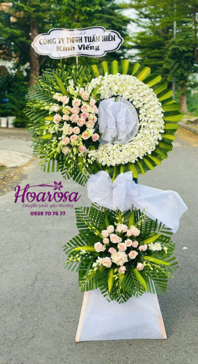 Hoa chia buồn rosa - 030