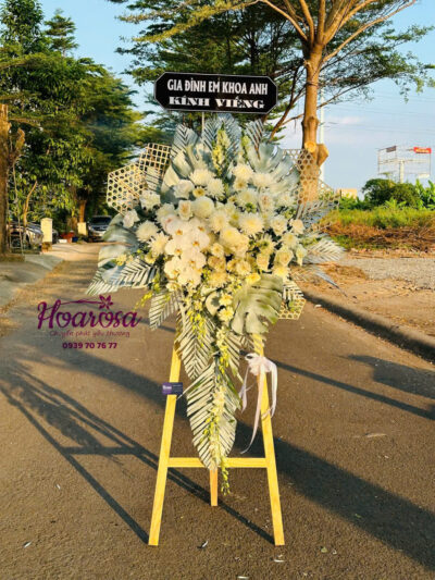 Hoa chia buồn rosa - 028