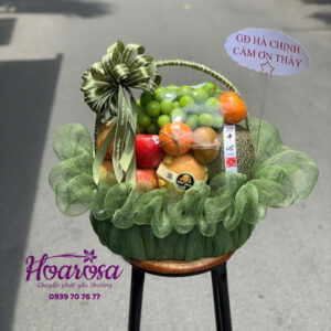 Giỏ trái cây rosa-074