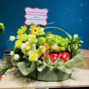 Giỏ trái cây rosa-058