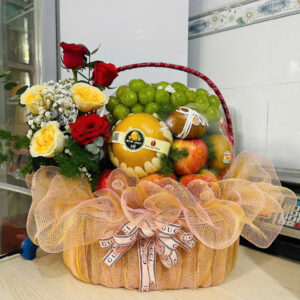 Giỏ trái cây rosa - 063