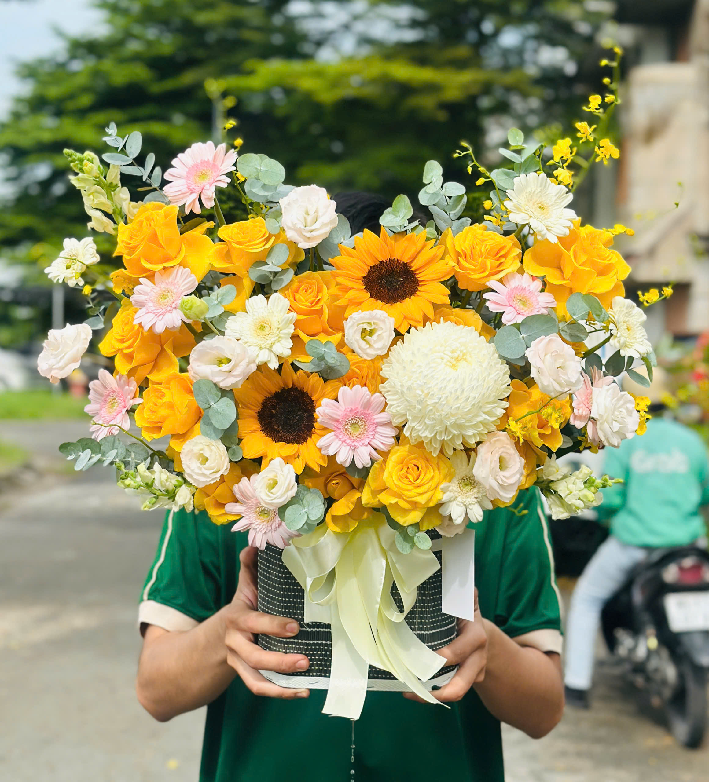 Lẵng hoa tươi rosa-037