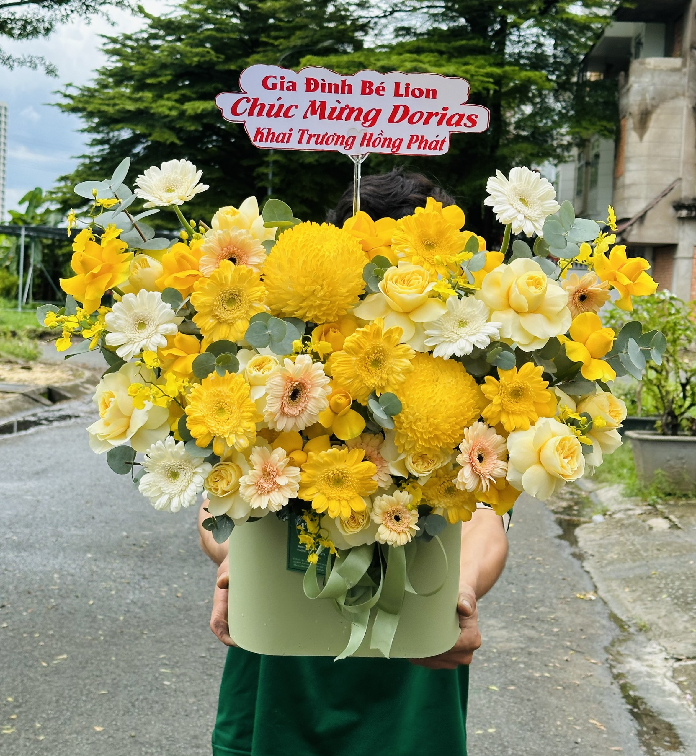 Lẵng hoa tươi rosa-044