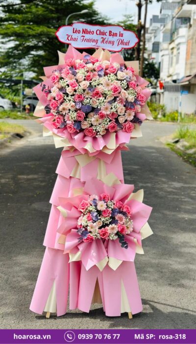 Kệ Hoa Chúc Mừng rosa-318