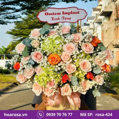 Giỏ hoa rosa-424