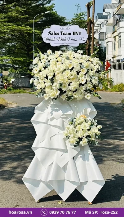 Hoa chia buồn rosa-252