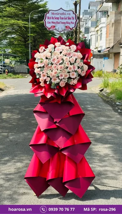 Kệ Hoa Chúc Mừng rosa-296