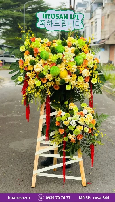 Kệ Hoa Chúc Mừng rosa-344