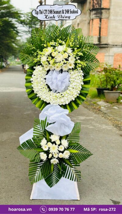 Hoa chia buồn rosa-272