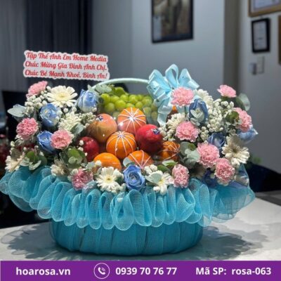 Giỏ trái cây rosa-063