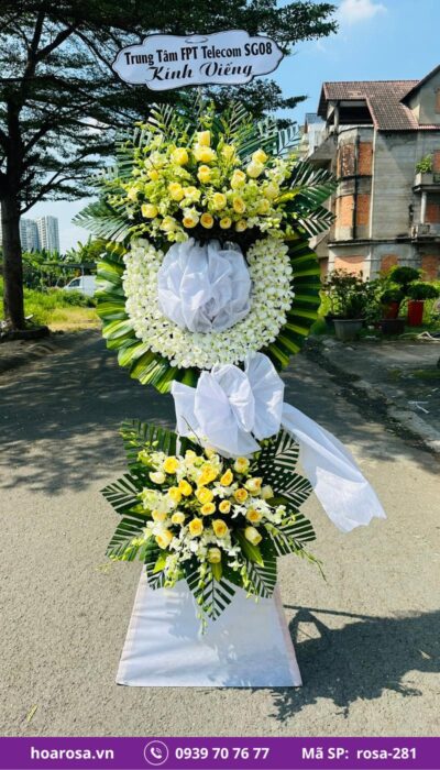 Hoa chia buồn rosa-281