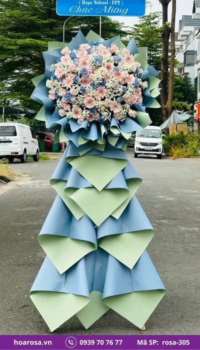 Kệ Hoa Chúc Mừng rosa-305