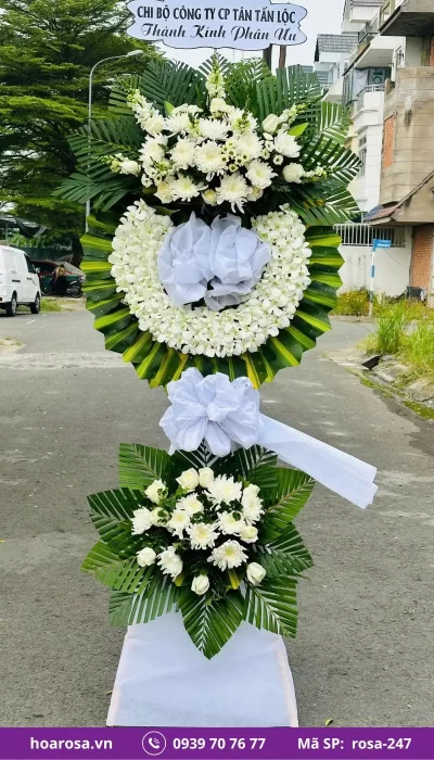 Hoa chia buồn rosa-247