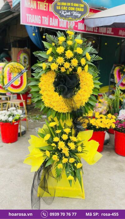 Hoa chia buồn rosa-455