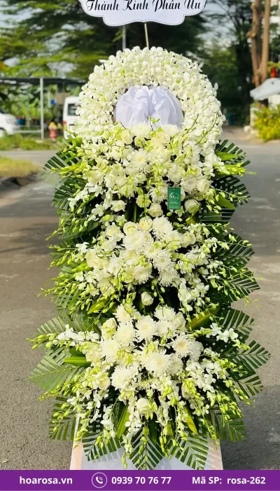 Hoa chia buồn rosa-262